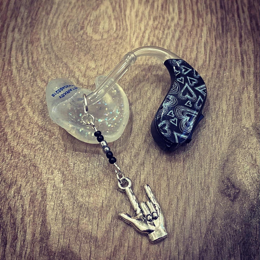 ILY Sign Hearing Aid Charms