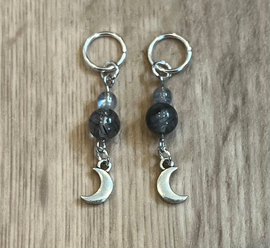 Crystal Moon Hearing Aid Charms