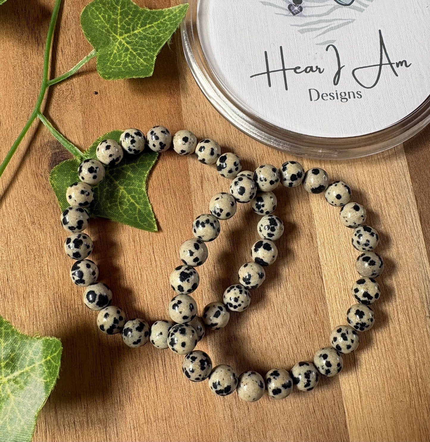 8mm Crystal Beaded Bracelet – Handmade Elastic Stretch Bracelet – Multiple Gemstone Options