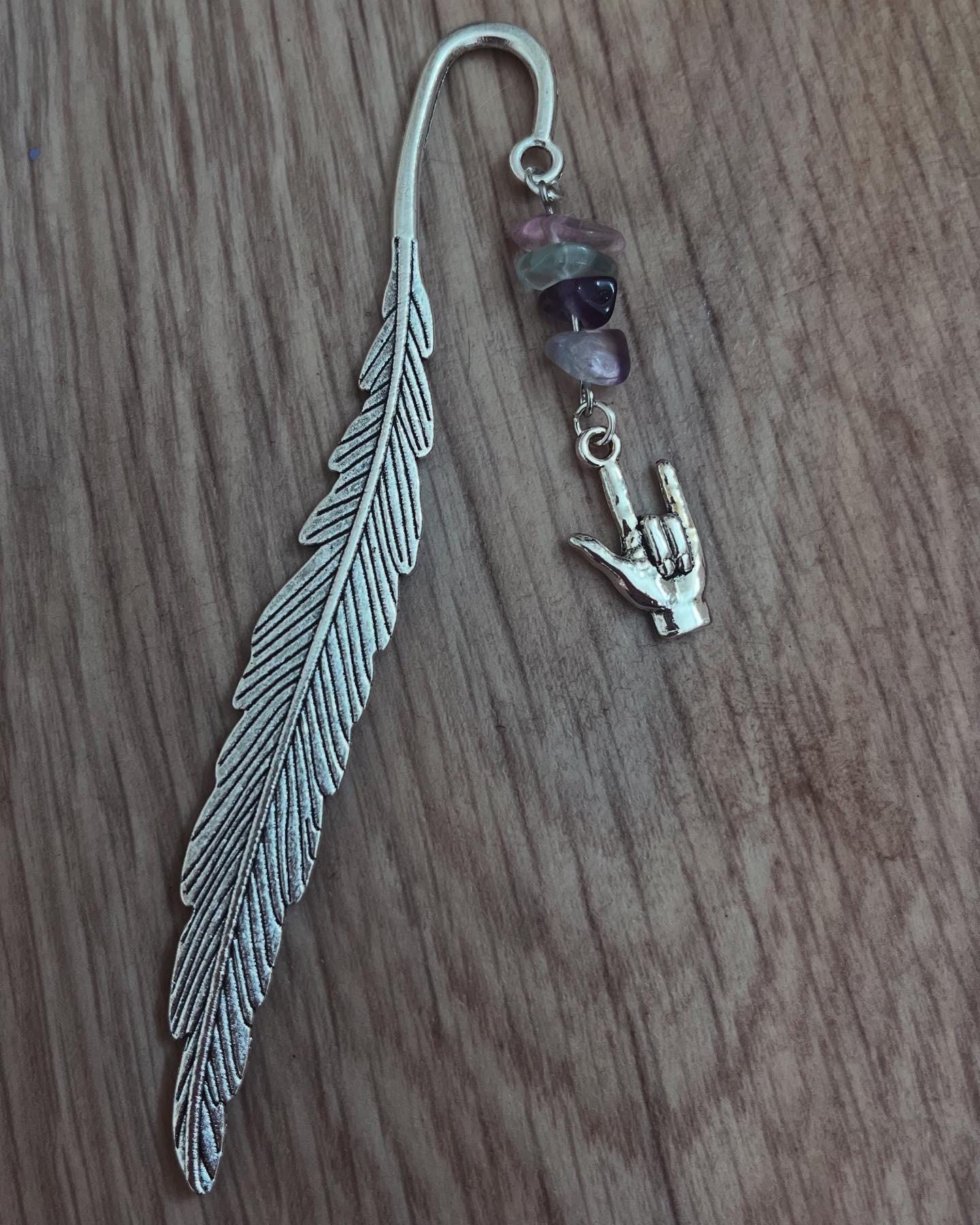 Crystal Feather Bookmarks