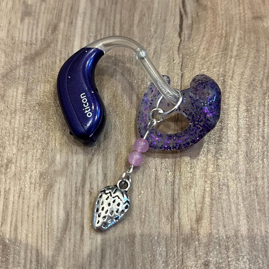 Strawberry Hearing Aid Charms