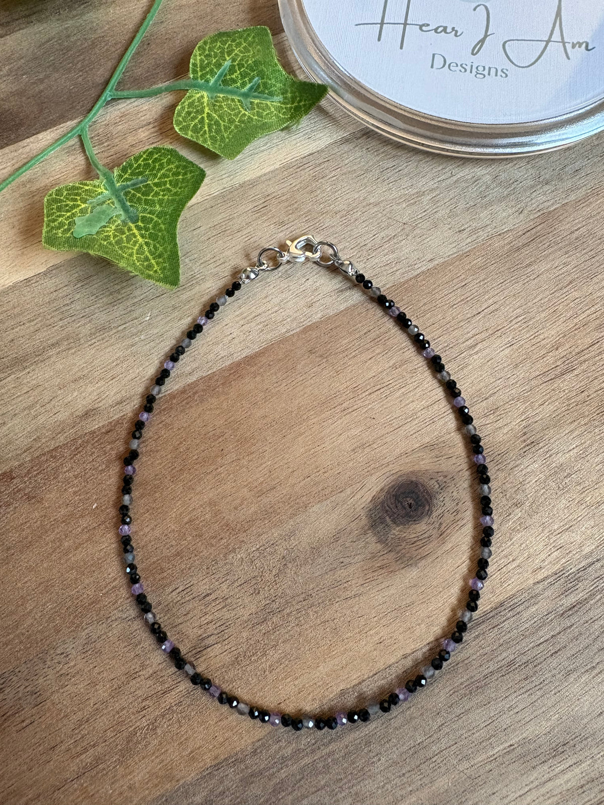 Hand Beaded Crystal Anklet