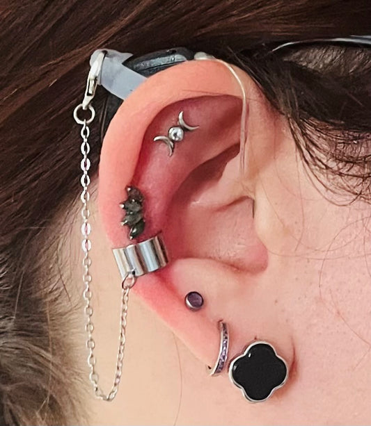 Stainless Steel Ear Cuff Hearing Aid Retainer (Sold Individually)