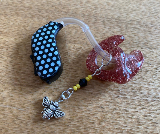 Bumble Bee Hearing Aid Charms