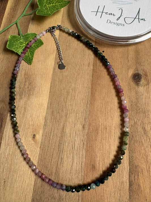Mixed Tourmaline Gradient Necklace