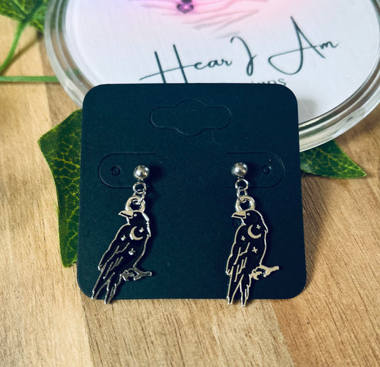 Stainless Steel Stud Drop Earrings – Various Designs Available