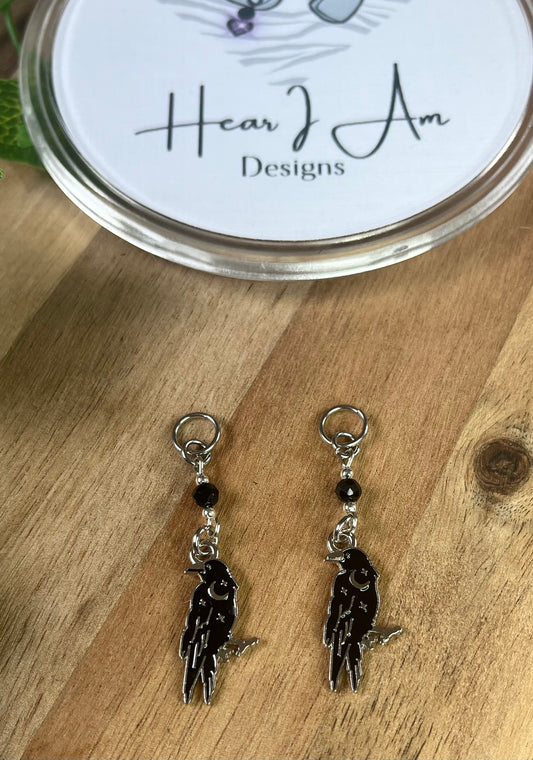 Stainless Steel Crow Hearing Aid Charms