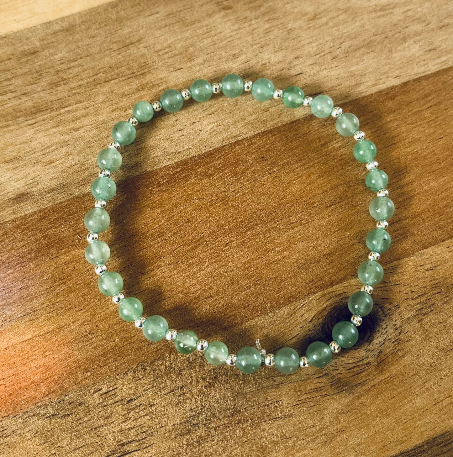 Elasticated Crystal & Stainless Steel Bead Bracelets