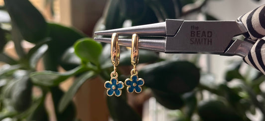 Stainless Steel Forget Me Not Earrings - £1 from every sale donated to the Alzheimer's Society