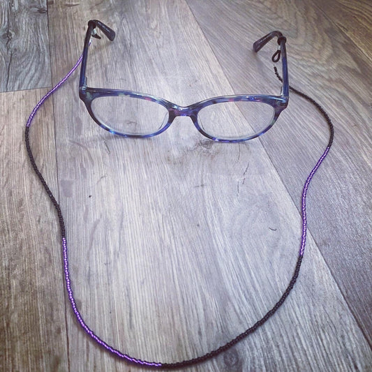 Black and Purple Glasses Chain