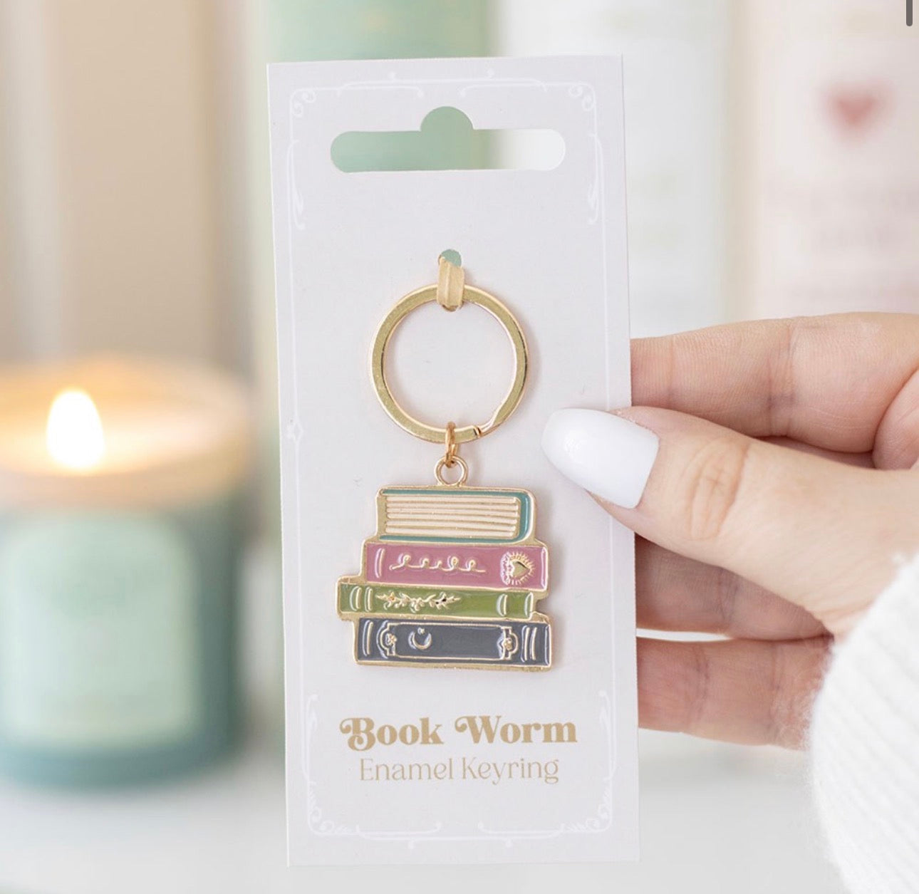 Bookworm Keyring
