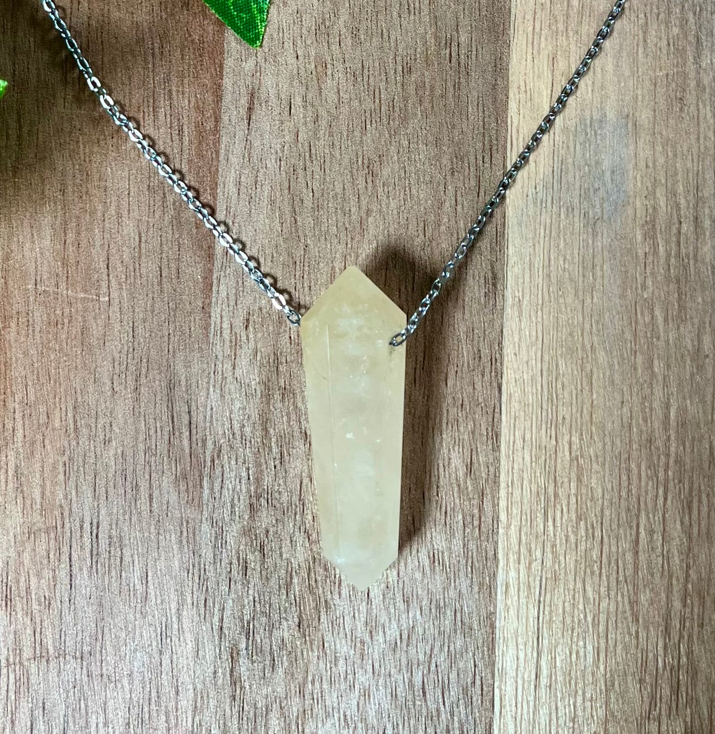 Crystal DT Point Pendant