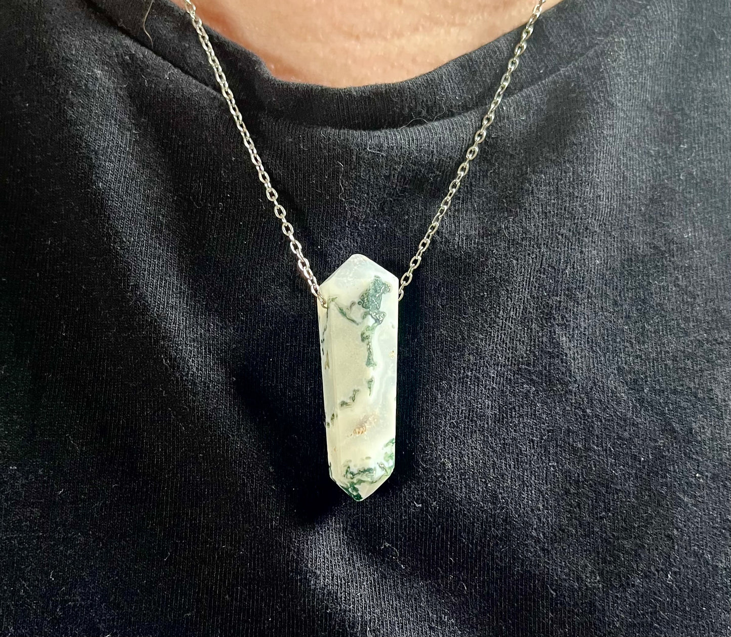 Crystal DT Point Pendant