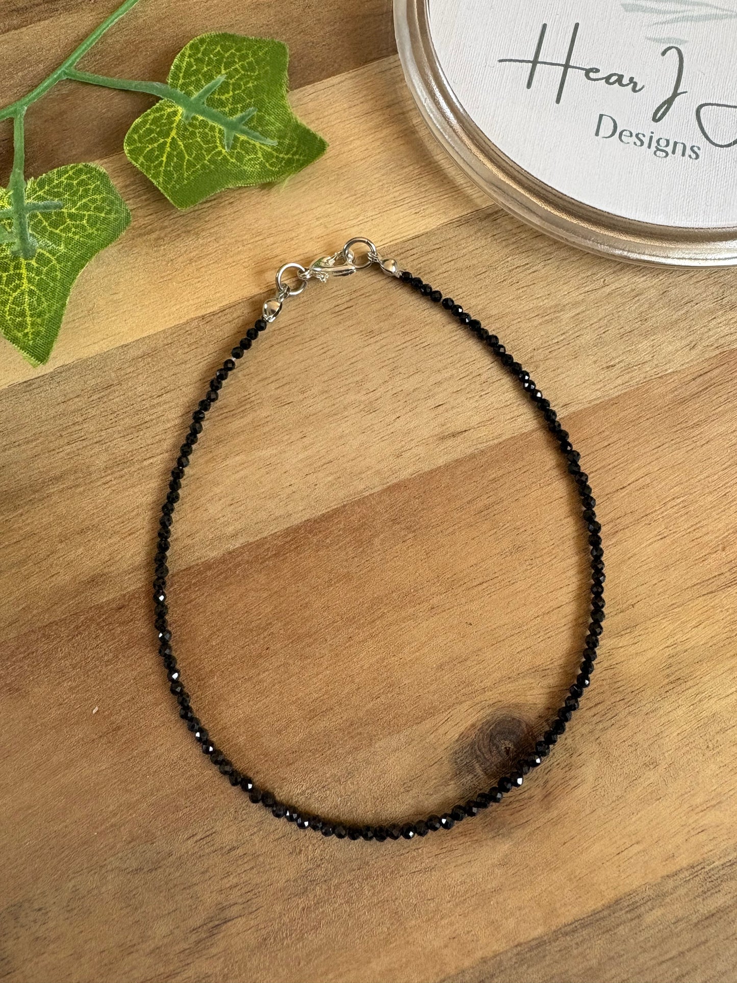 Hand Beaded Crystal Anklet