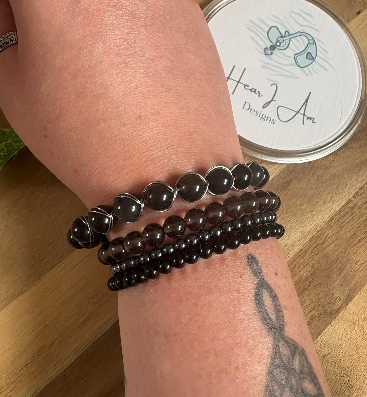 Wire-Wrapped Crystal Magnetic Bracelet