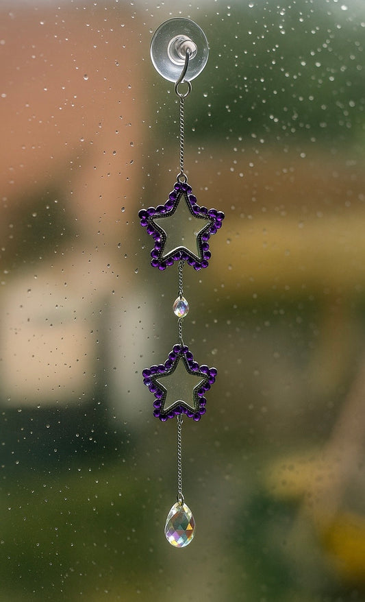 Amethyst Star Suncatcher
