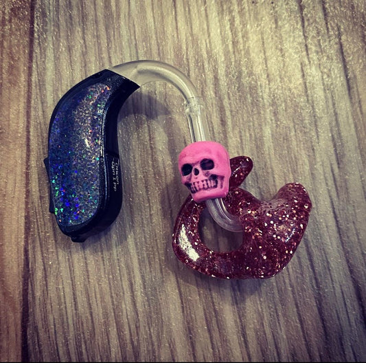 Skull Beads for Hearing Aids (pair)