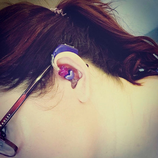 Heart Beads for Hearing Aids (pair)