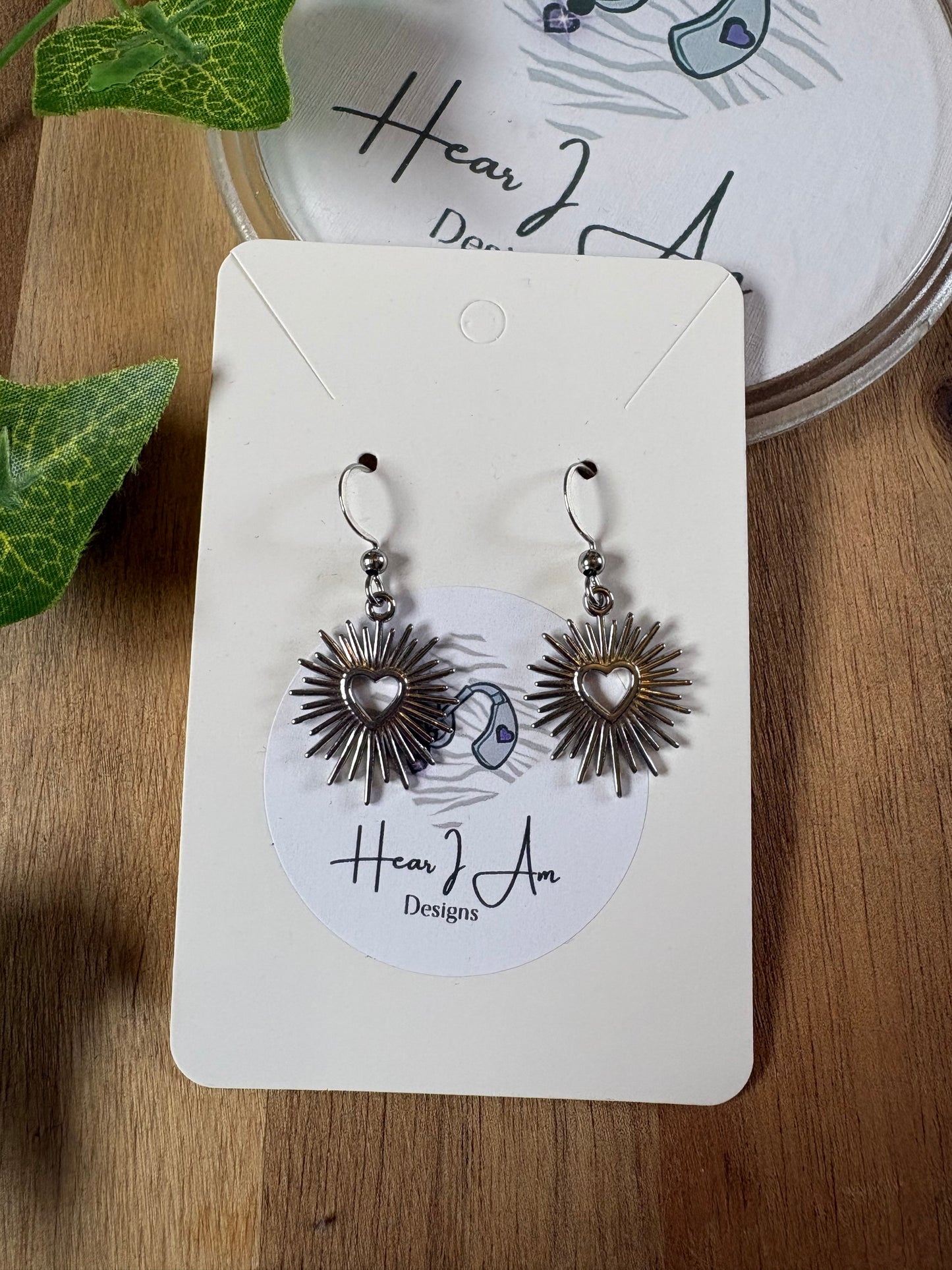 Stainless Steel Heart Earrings