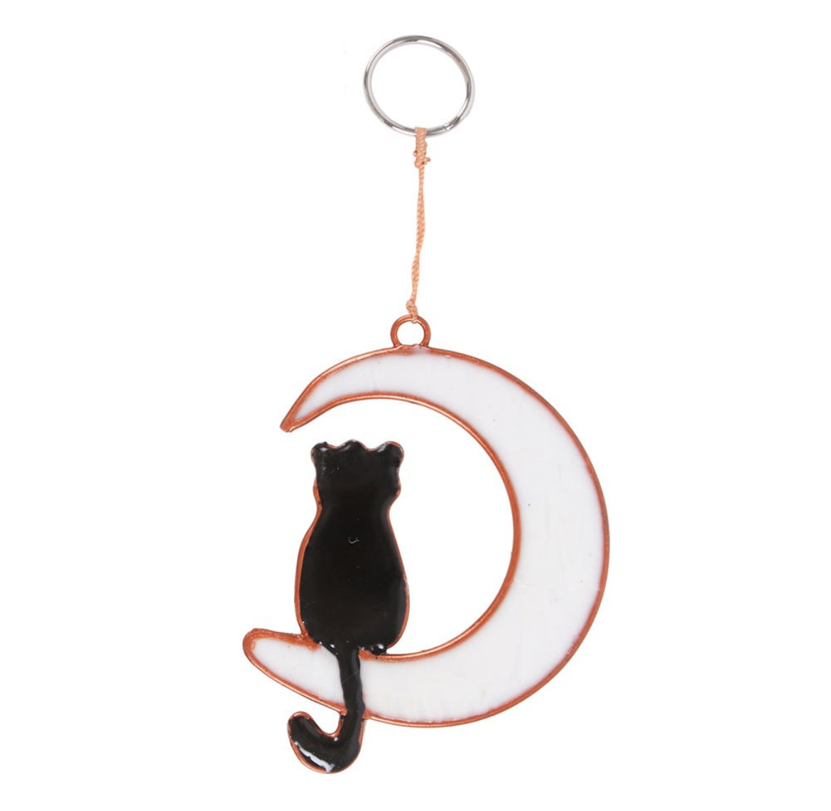 Cat and Moon Suncatcher
