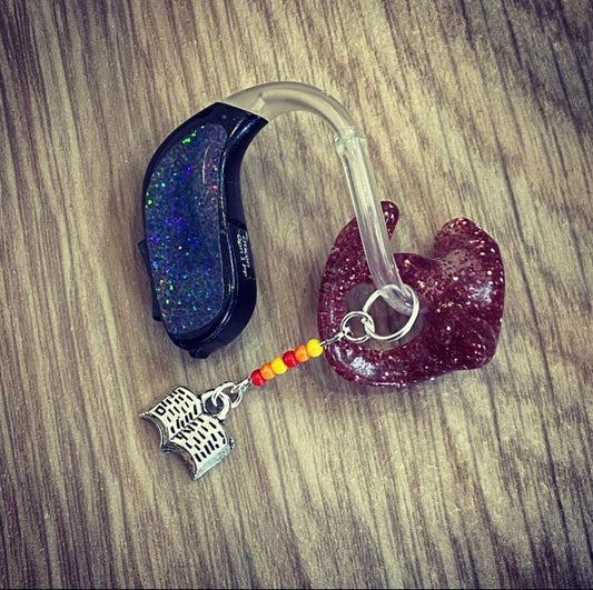 Book Lover Hearing Aid Charms