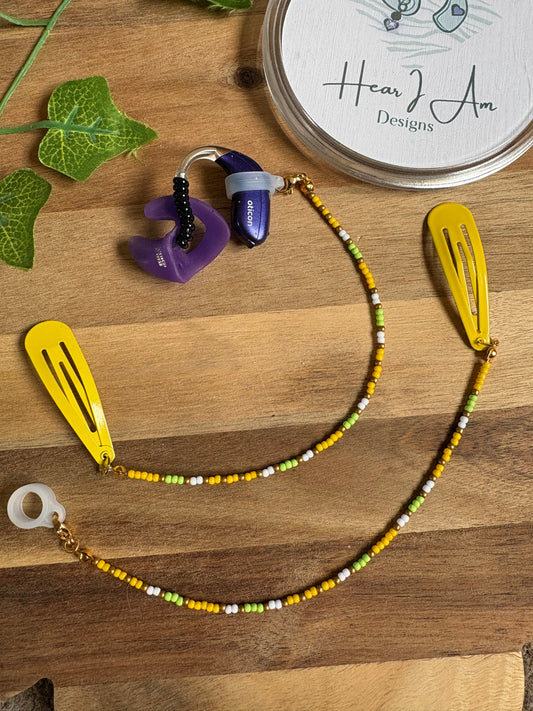 Lemon Zest Hearing Aid Retainer 🍋 - sold individually