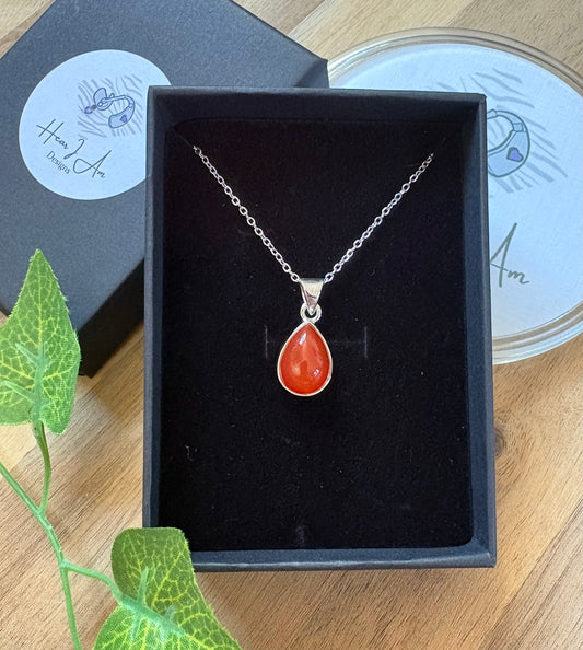 925 Sterling Silver Crystal Pendant Necklace – Choose Your Stone | Free 16” Chain | Optional Sterling Silver Upgrade