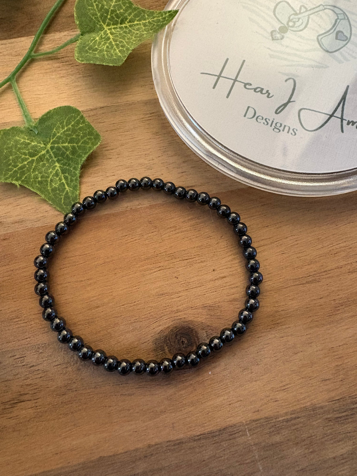 Magnetic Hematite Beaded Bracelet - 4mm and 6mm Beads Available