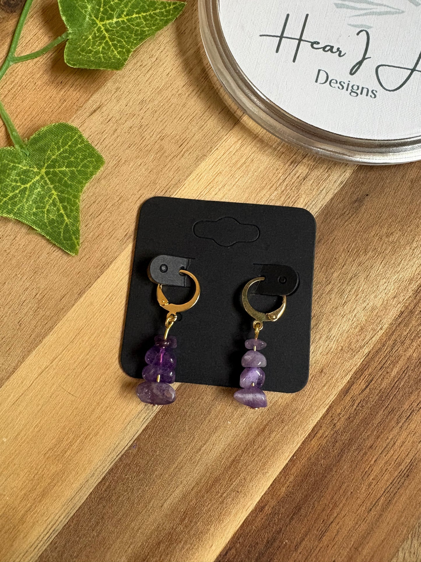 ✨ Easy-Fasten Gold Plated Crystal Chip Huggie Lever Back Earrings