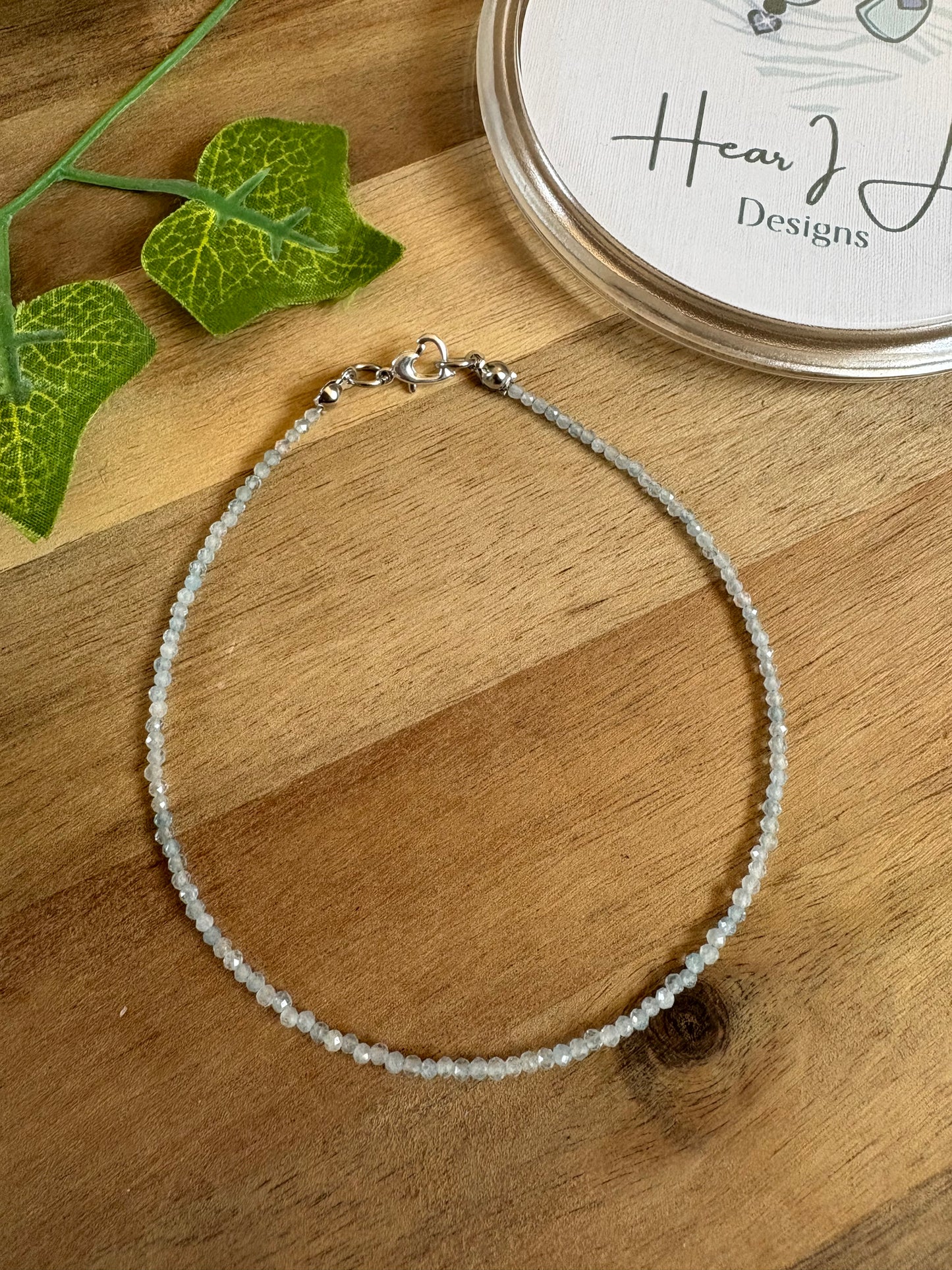 Hand Beaded Crystal Anklet