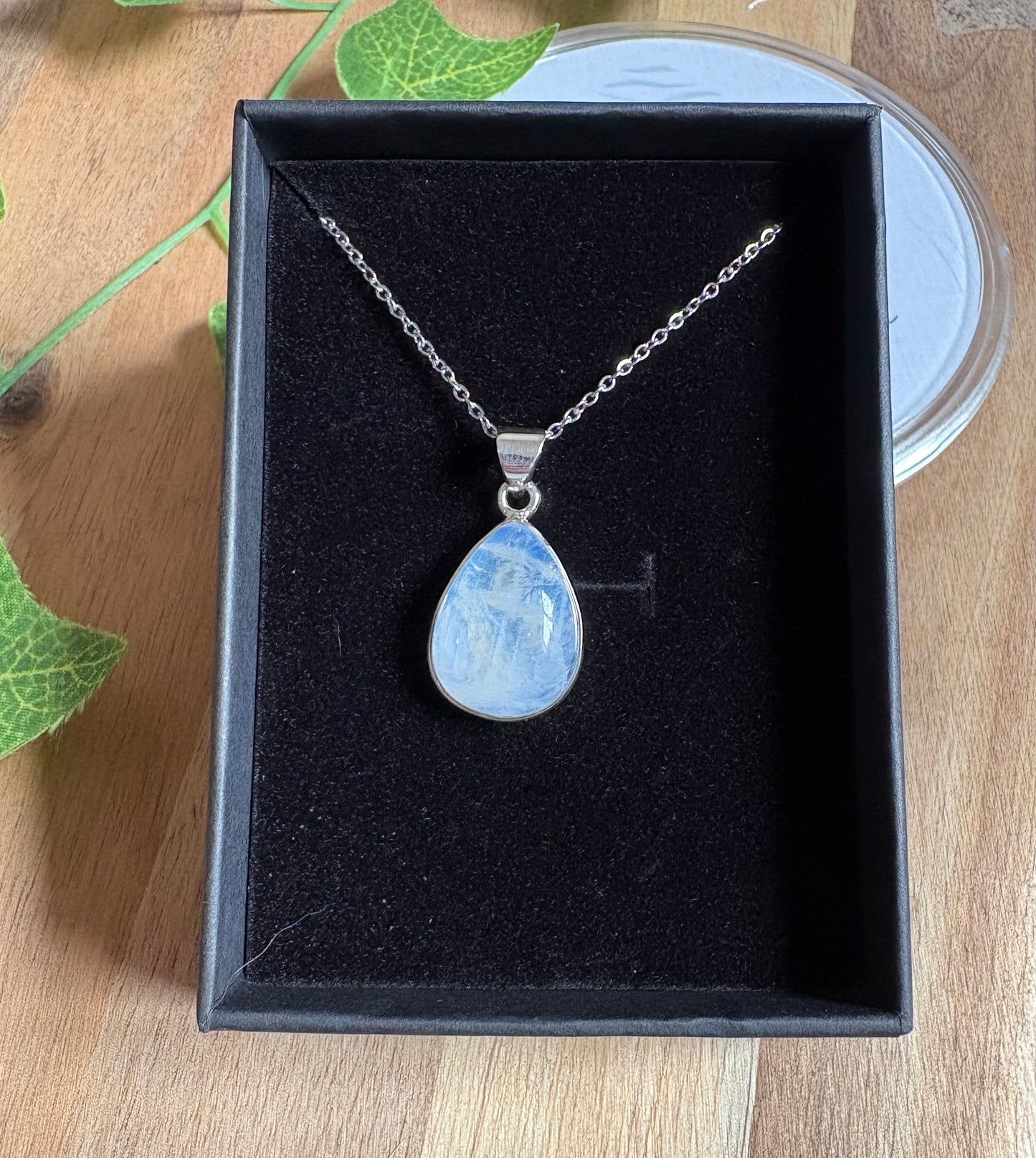 925 Sterling Silver Crystal Pendant Necklace – Choose Your Stone | Free 16” Chain | Optional Sterling Silver Upgrade