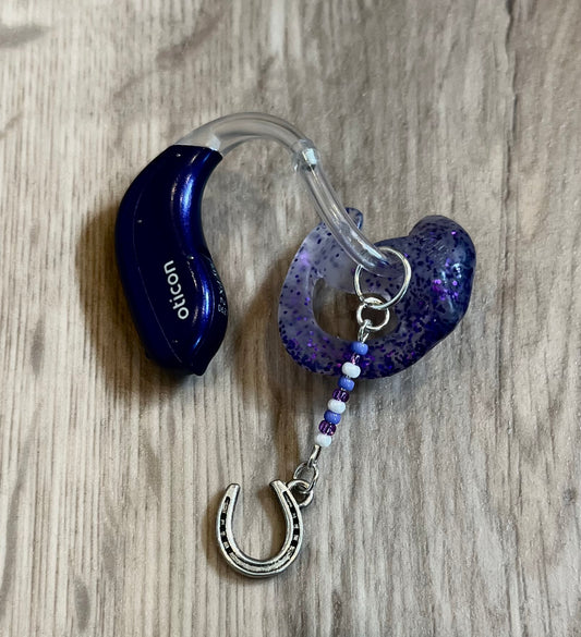 Horse Shoe Hearing Aid Charms