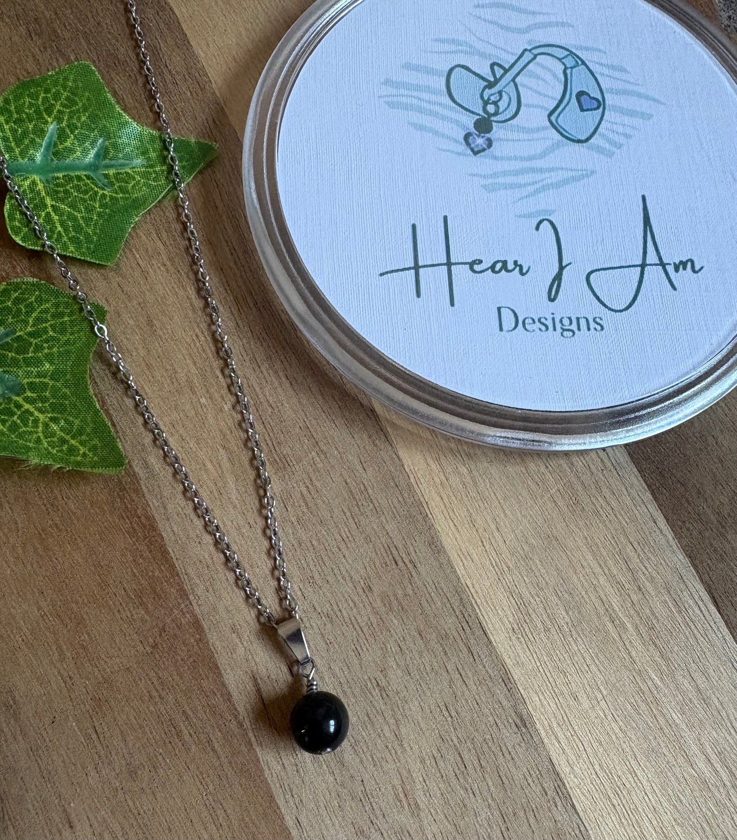 Simple Gemstone Bead Pendant - various materials available