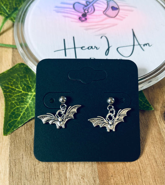 Stainless Steel Stud Drop Earrings – Various Designs Available