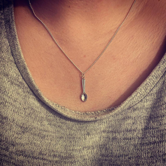 “Extra Spoon” Silver Necklace