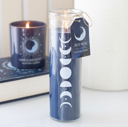Moon Phase Wild Blueberry and Vanilla Tube Candle