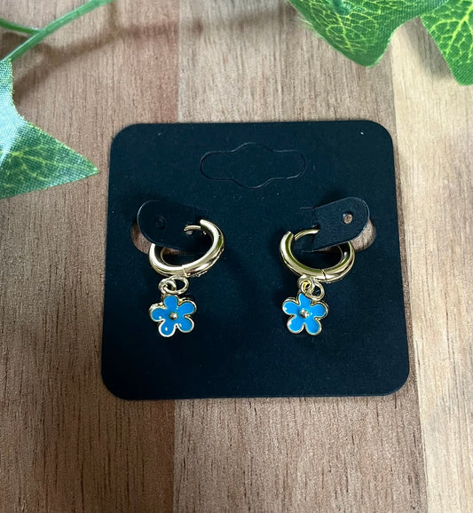 Stainless Steel Forget Me Not Earrings - £1 from every sale donated to the Alzheimer's Society