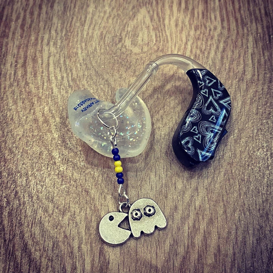 Pac Man Inspired Hearing Aid Charms