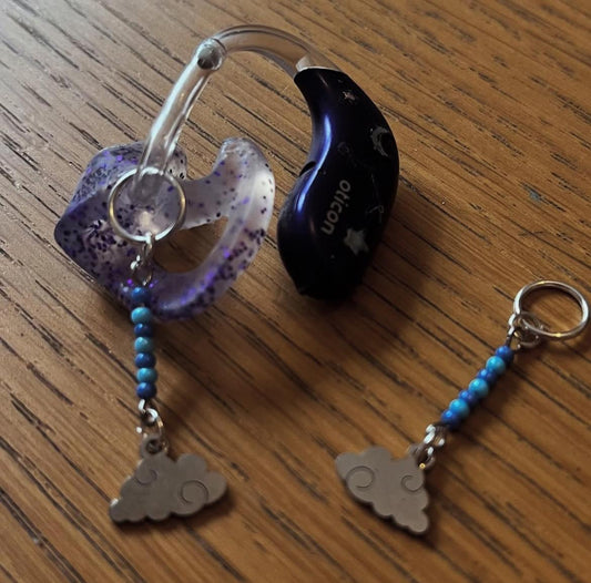 Cloud Hearing Aid Charms
