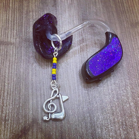 Music Notes Hearing Aid Charms