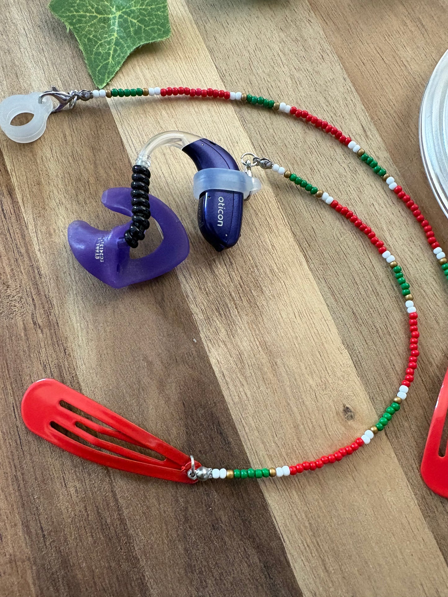 Strawberry Fields Hearing Aid Retainer 🍓 - sold individually