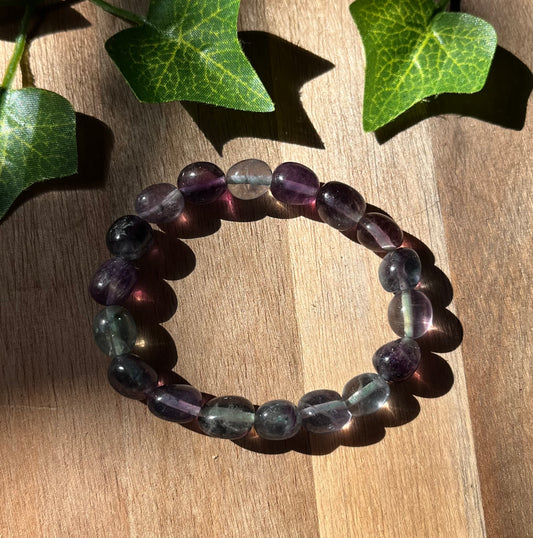 Elasticated Crystal Tumble Stone Bracelets - various crystals