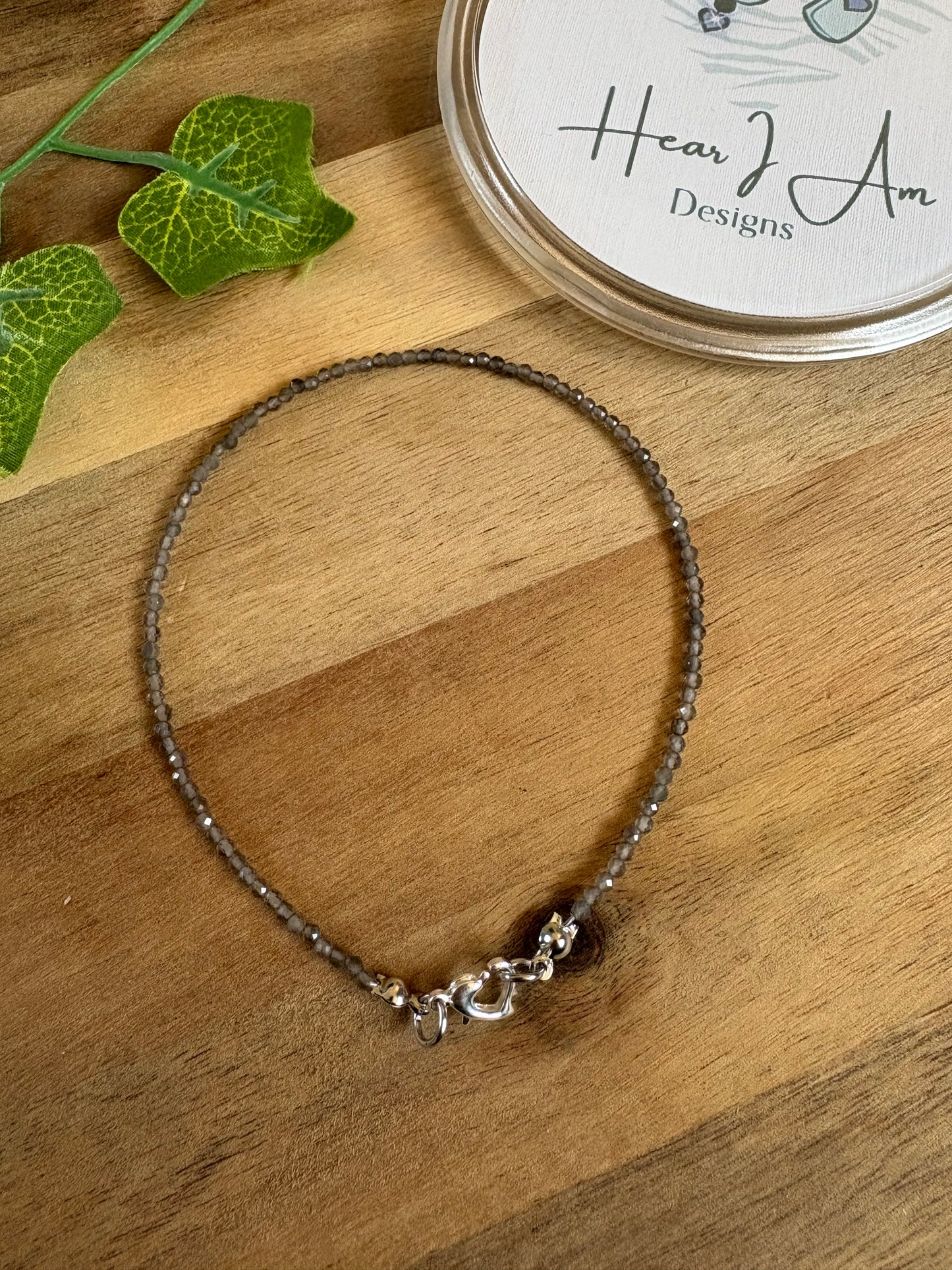 Hand Beaded Crystal Anklet