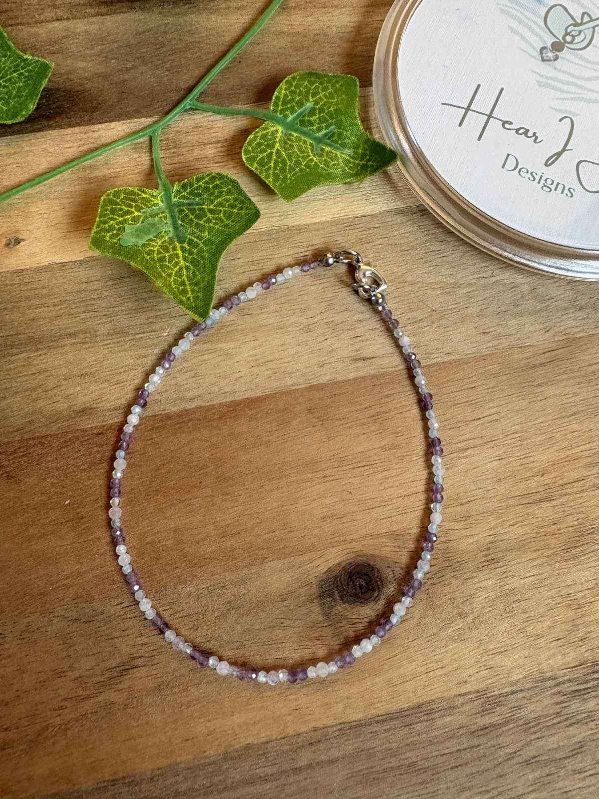 Hand Beaded Crystal Anklet