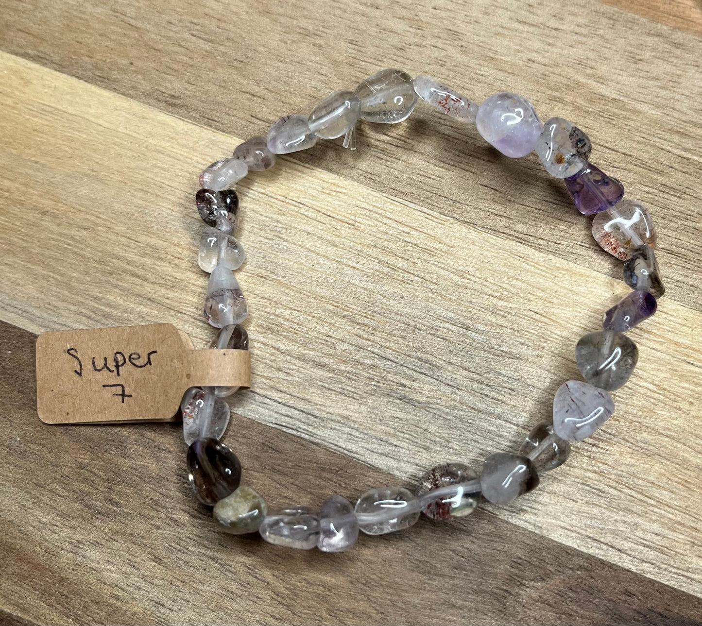 Elasticated Crystal Tumble Stone Bracelets - various crystals