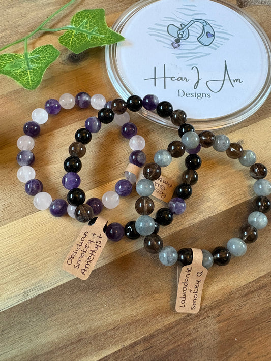 Mixed Crystal Bead Bracelets - various options available