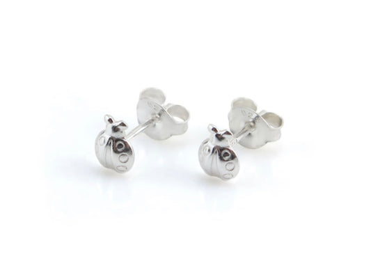 925 Sterling Silver Ladybird Stud Earrings