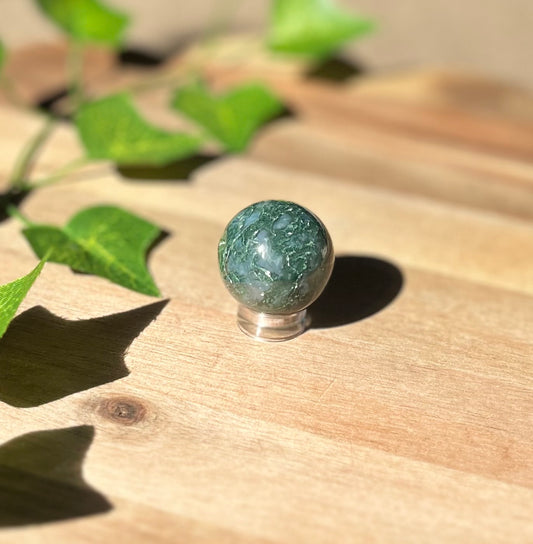 Small Moss Agate Sphere