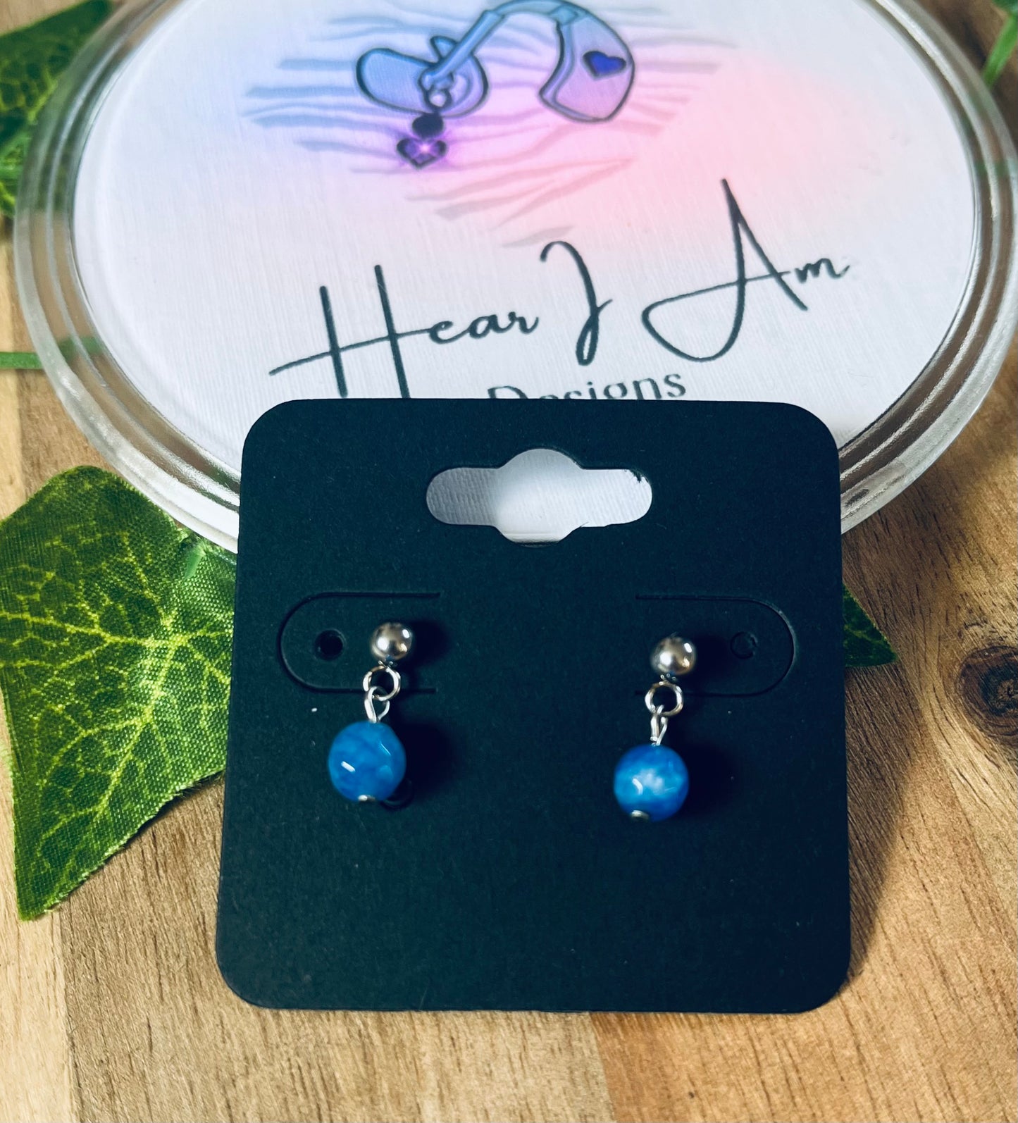 Stainless Steel Stud Drop Earrings – Various Designs Available