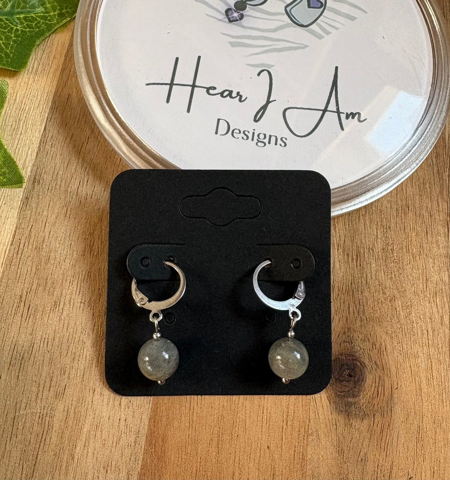 ✨ Easy-Fasten Crystal Bead Lever Back Huggie Earrings